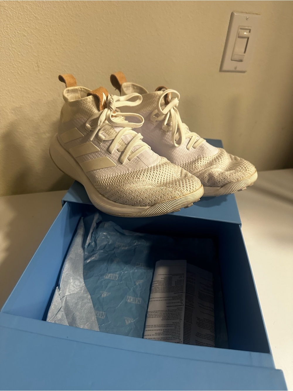 Kith + Adidas Blue Shoe Box with Label